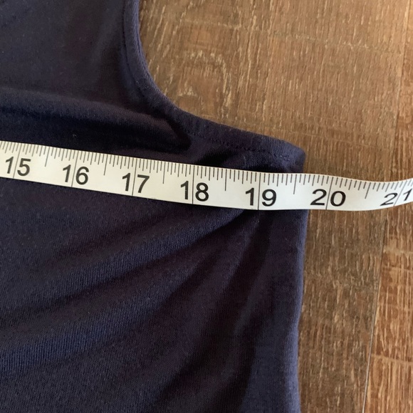 NWOT! ATHLETA Navy Cloudlight Asym / Side Tie Tank - L - Picture 13 of 13